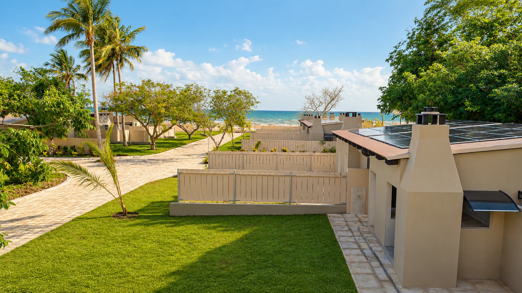 Pathway from the Standard stands leading down to the beach